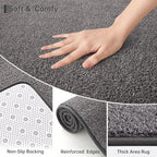 Keeko Round Area Rug 5ft for Living Room Bedroom, Soft Washable Circle Rug - Image 2
