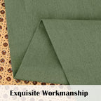 FRAMICS Farmhosue Kitchen Curtains 36 Inch Length, Rustic Cotton Linen Tier - Image 7