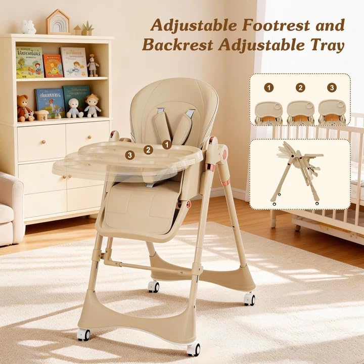 3-in-1 Baby High Chair with Soothing Rocker | Convertible Baby High Chair - Image 2
