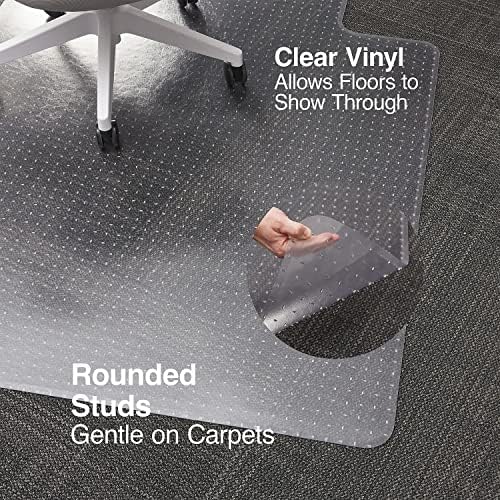 Staples Carpet Chair Mat, 45x53 Inch, Medium-Pile, Model 28592 - Image 3