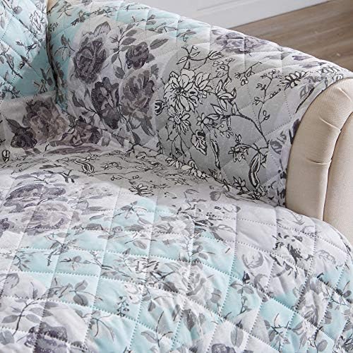 Great Bay Home Reversible Floral Patchwork Recliner Furniture Protector - Image 4