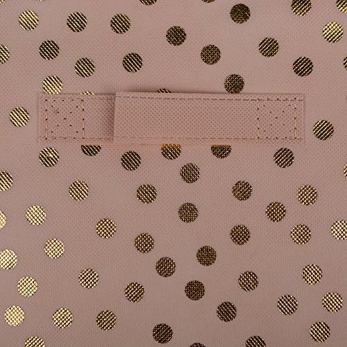DII Woven Polyester Storage Bin, Polka Dot, Small Set of 2 - Image 3