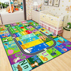 HOMORE Kids Educational Rug, 8x10 Green Kids Area Rug - Image 3