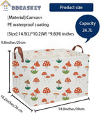 Kids Basket Mushroom Baskets Boys and Girls Basket Rectangular Cute Storage Bin - Image 3