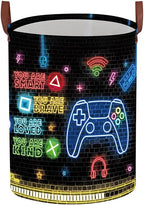 Gaming Laundry Basket, Gamer Decor by XHWZOF