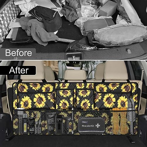 Femuar Car Trunk Organizer, Large Capacity Backseat Organizer, Collapsible - Image 6