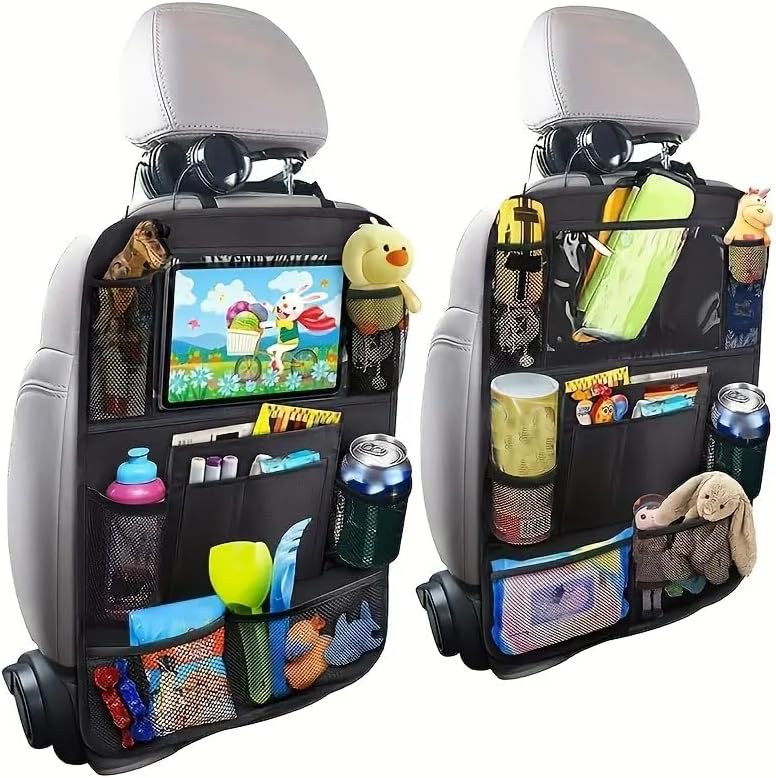 Car Backseat Organizer, Kids Seat Pockets, Back Seat Protector, Durable Strong - Image 2