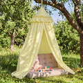 SmoothNovelty Yellow Striped Bed Canopy by SmoothNovelty