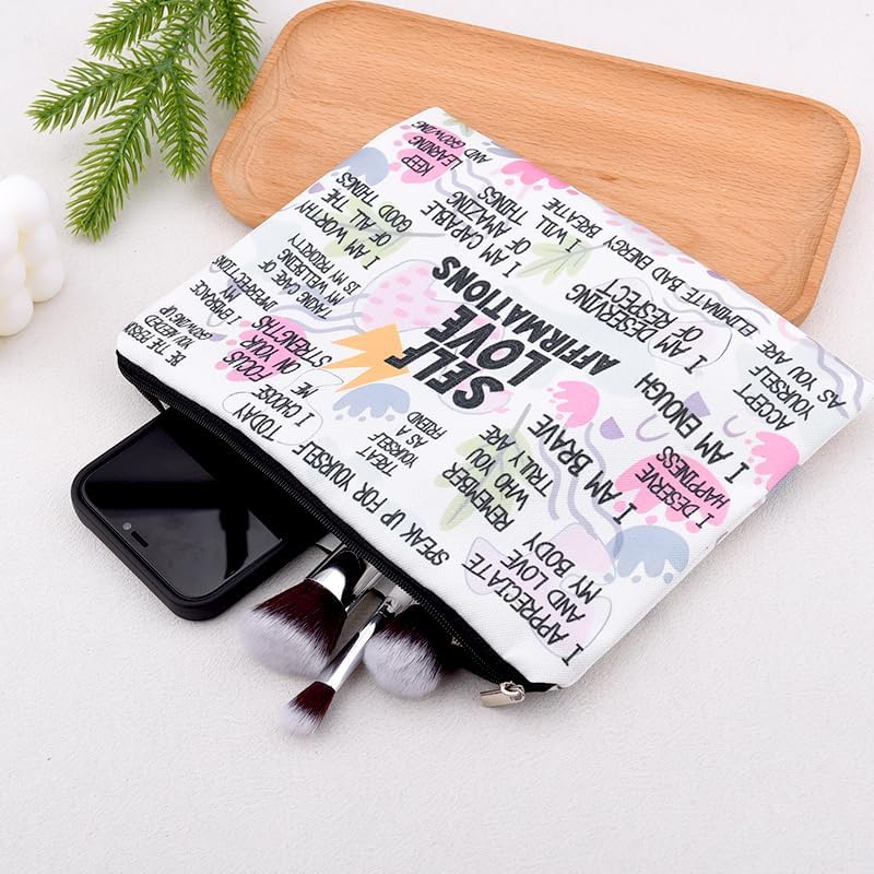 Positive Affirmations Makeup Cosmetic Bag - Image 7