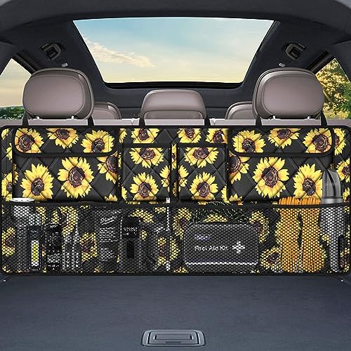 Femuar Car Trunk Organizer, Large Capacity Backseat Organizer, Collapsible - Image 7