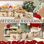 4pcs Christmas Storage Basket Fabric Laundry Baskets - Image 5