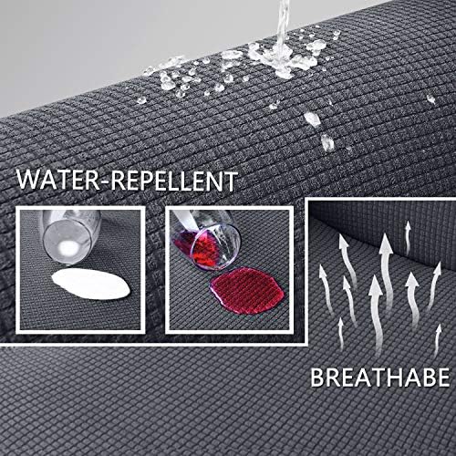 Granbest Premium Water Repellent Wingback Chair Cover 2-Piece High Stretch - Image 3