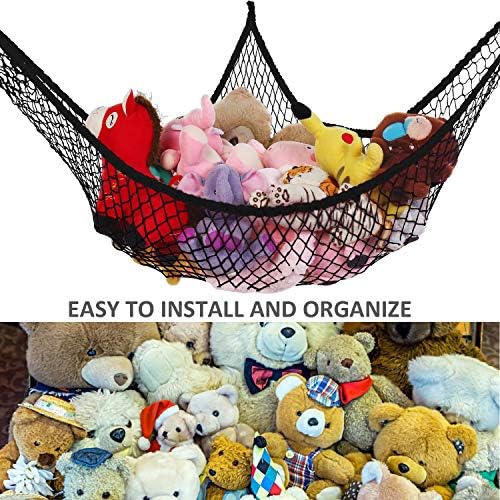 Toy Hammock for Stuffed Animals, Stuffed Animal Hammock Net Jumbo Plush Toy - Image 6