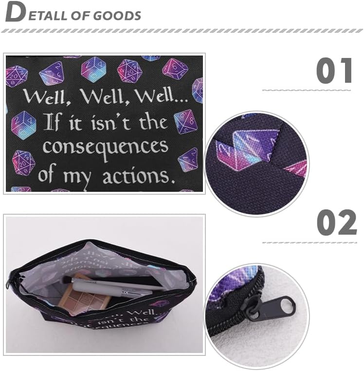 Funny Games Dice Storage Bags for Women Men Tabletop Game Lover Gamers Birthday - Image 3