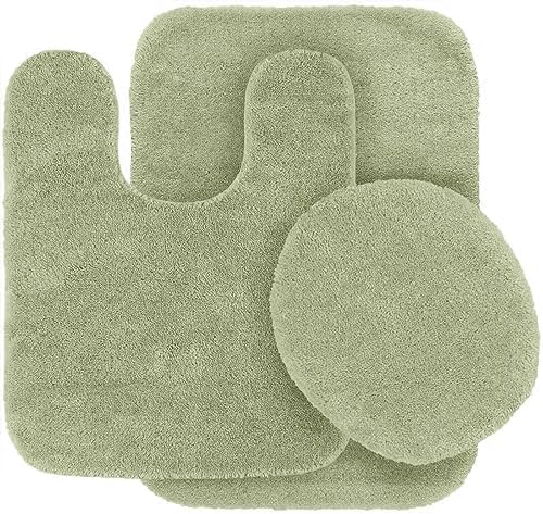 #6 Bath Mat, Contour Mat, and Lid Cover, by Unknown