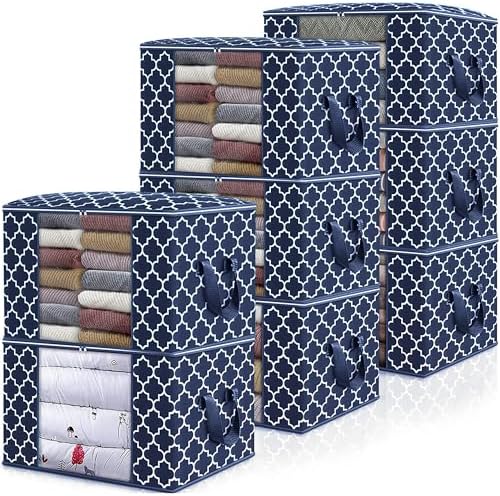 Storage Bags 100L 8 Pack Clothes Organization and Storage Containers by WiseLife