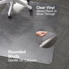 Staples Office Chair Mat, 60x46 Inch, Medium-Pile Carpet - Image 3