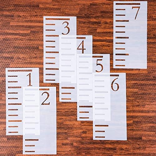 Tatuo 7 Feet Growth Chart Stencil Kids Height Growth Chart Reusable Ruler - Image 2