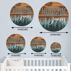 Personalized Wooden Name Sign, Round 3D Nursery Name Sign, Baby Name Sign - Image 5