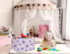 Sanjiaofeng Rectangular Kids Basket Butterfly Storage Bins, Girls Storage Basket - Image 3
