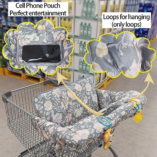 ICOPUCA Shopping Cart Cover for Baby, 2 in 1 cart Cover for Babies N high Chair - Image 3