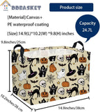 Rectangle Kids Baskets Halloween Basket Cute Storage Bin - Image 2