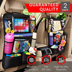 Helteko Backseat Car Organizer, Kick Mats Back Seat Protector - Image 2