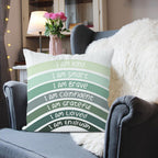 QIYUHOY Boho Sage Eucalyptus Green Rainbow Classroom Throw Pillow Covers - Image 5