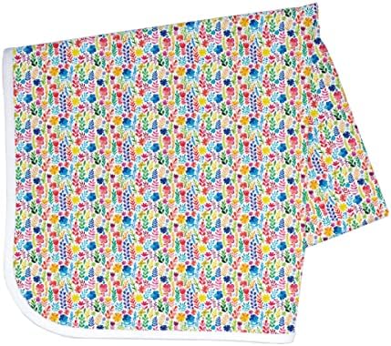 BapronBaby Rainbow Watercolor Floral Waterproof Splash Mat Floor Cover - Image 2