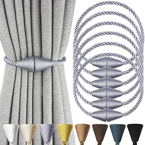 Magnetic Curtain Tiebacks Rope Decorative Holdbacks by CurtianTiebacks