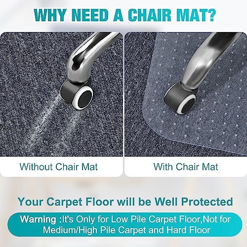 BesWin Office Chair Mat for Low Pile Carpets - Image 2