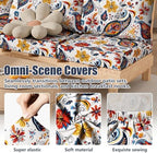 8Pcs Outdoor Cushion Covers, Stretch Patio Furniture Couch Chair Slipcovers - Image 4