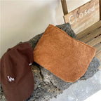 PAZIMIIK Makeup Bag Large Zipper Corduroy Make Up Pouch - Image 6