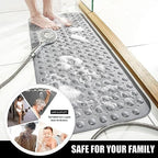 Non Slip Bathtub Shower Mat, Extra Long Bath Mat - Image 5