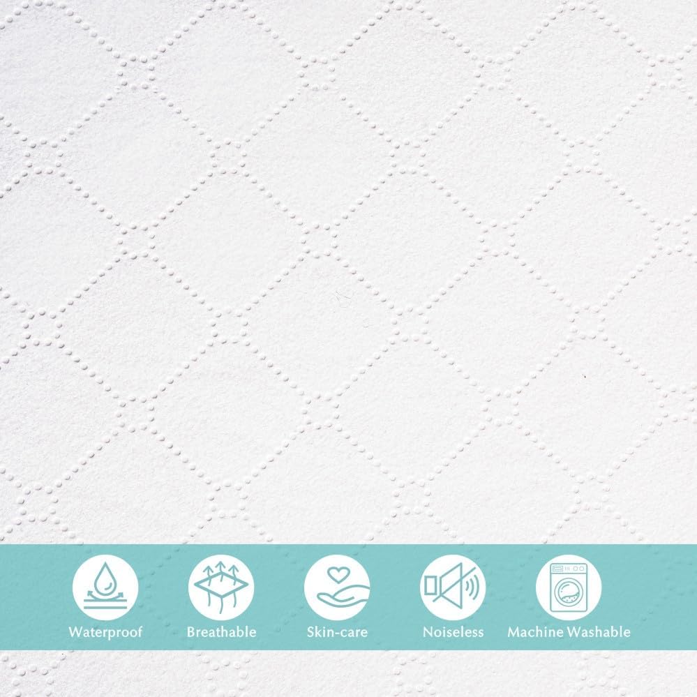 American Baby Company 2 Waterproof Pack and Play Mattress Protector 39x27 - Image 4