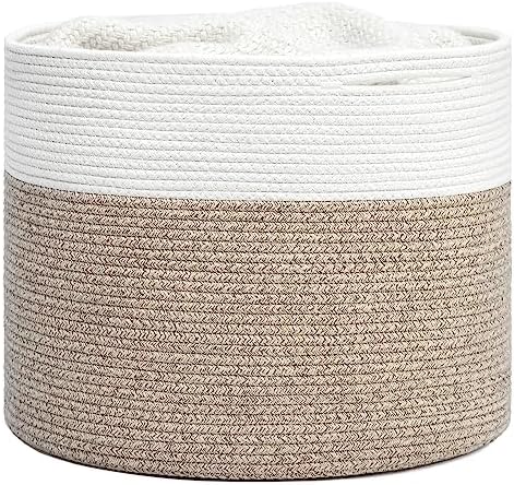 Goodpick Woven Rope Basket for Blankets Fit Nursery & Living Room by Goodpick