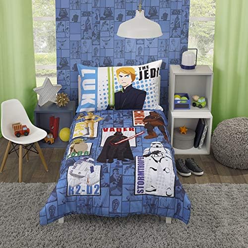 Disney Star Wars Galaxies Await 4 Piece Toddler Bedding Set Fitted Sheet - Image 2