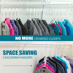 Wonder Hanger Max 10-Pack Space-Saving Hangers, 360° Hooks - Image 6