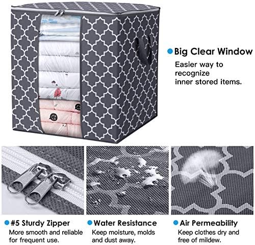 Storage Bags 6 Pack 100L Clothes Organization and Storage Containers - Image 3