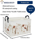 Rectangular Kids Baskets Flower Basket Kids Storage Bins Girls Basket Cute - Image 2