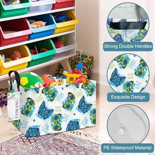 Rectangular Game Monster Truck Fabric Storage Basket - Image 6
