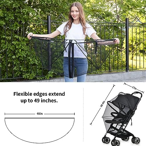 DUOMI Mosquito Net for Stroller, Universal Baby Bug Cover - Image 4
