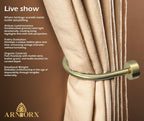 Quality Curtain Holdbacks, Solid Steel Curtain Holdback - Image 2