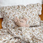 BuLuTu Shabby Chic Hibiscus Floral Print Pillowcase - Image 5