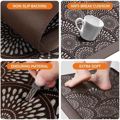 Mattitude 4/5 Inch Kitchen Mat, 20x39in Heavy Duty Ergonomic Comfort Foam - Image 3
