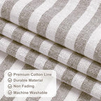 ASPMIZ Farmhouse Valances for Windows, Cotton Linen Kitchen Curtains Valances - Image 6