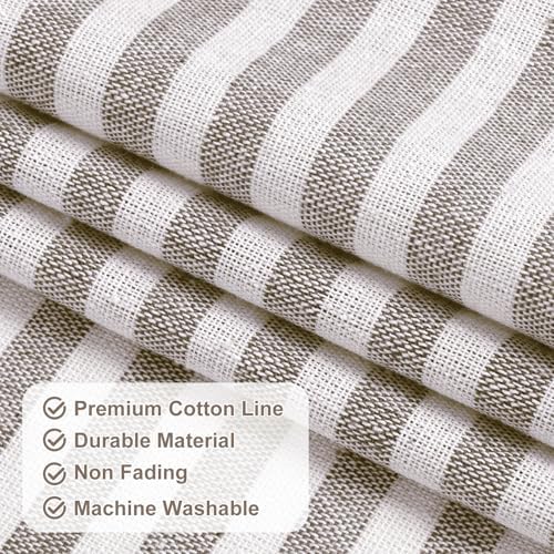 ASPMIZ Farmhouse Valances for Windows, Cotton Linen Kitchen Curtains Valances - Image 6