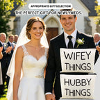 Wifey Hubby Things Cosmetic Makeup Storage Bags 2 Pcs - Image 3