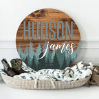 Personalized Wooden Name Sign, Round 3D Nursery Name Sign, Baby Name Sign - Image 2