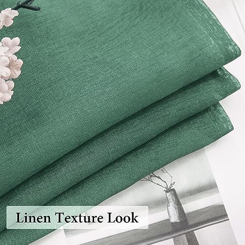 MIULEE Dark Green Window Valance 1 Panel 54W x 18L - Image 3